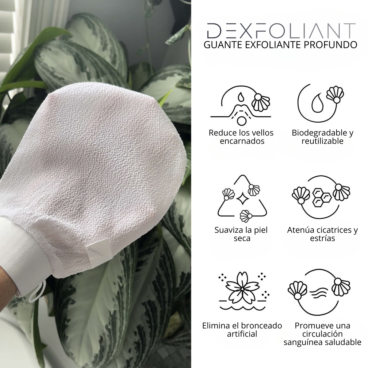 Dexfoliant™ Guante exfoliante profundo